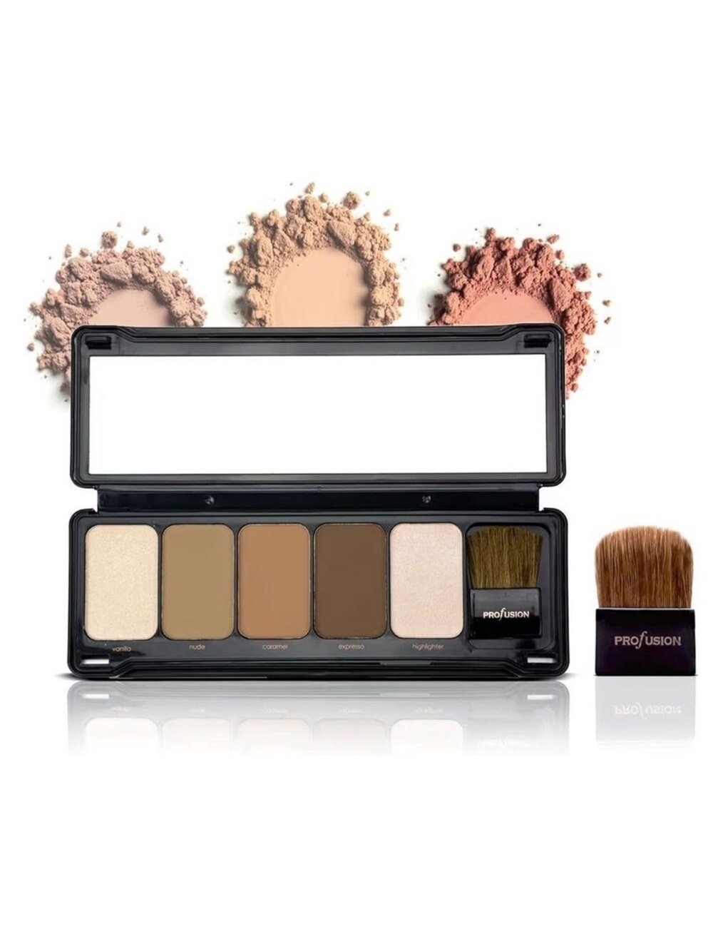 Profusion Cosmetics Highlighter Palette Cream Gold Pink Brown NEW